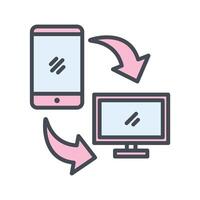 Synchronization Icon Design vector