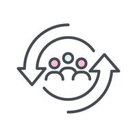 Career Change Icon Design vector