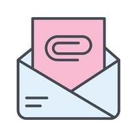 Attachment Clip Icon Design vector