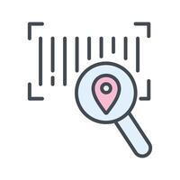 Barcode Tracking Icon Design vector