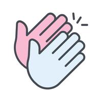Clapping Hands Icon Design vector