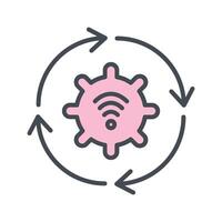 Automated Process Icon Design vector