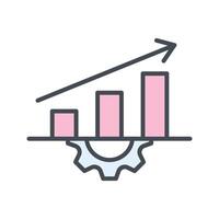 Performance Metrics Icon Design vector