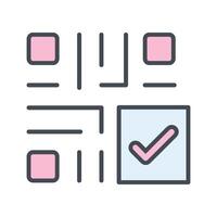 QR Code Checkout Icon Design vector