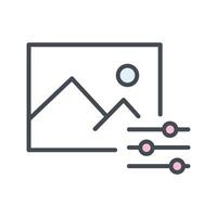 Photo Editing Tools Icon Design vector