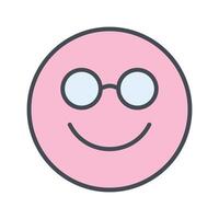 Nerd Face Icon Design vector