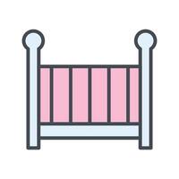 Nursery Cots Icon Design vector