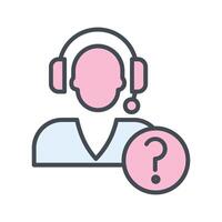Help Request Icon Design vector