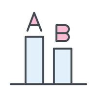 AB Testing Icon Design vector