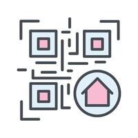 QR Code Menu Icon Design vector