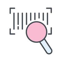Barcode Database Icon Design vector