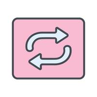 Repeat Button Icon Design vector