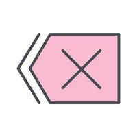 Delete Icon Design vector