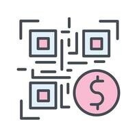 QR Code Payment Icon Design vector
