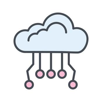 Cloud Computing Icon Design vector