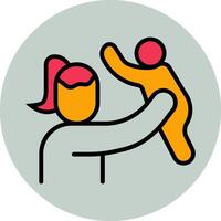 Mother and Son Icon Design vector