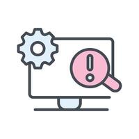 Troubleshooting Icon Design vector