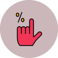 Click Through Rate Icon Design vector