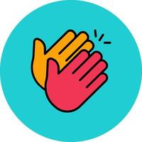 Clapping Hands Icon Design vector