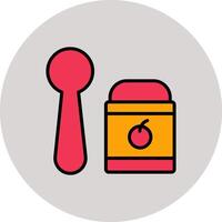 Feeding Spoons Icon Design vector