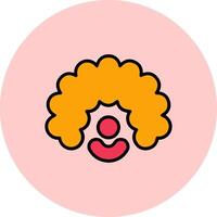 Clown Wig Icon Design vector