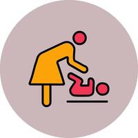 Changing Table Icon Design vector