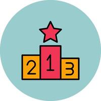 Podium Icon Design vector