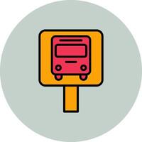 Bus Stop Icon Design vector