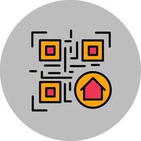 QR Code Menu Icon Design vector