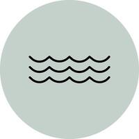 Water Wave Icon Design vector
