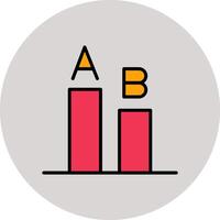 AB Testing Icon Design vector