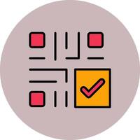 QR Code Checkout Icon Design vector