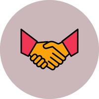 Handshake Icon Design vector