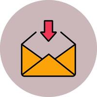 Receive Icon Icon Design vector