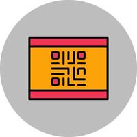 QR Code Business Card Icon Design vector