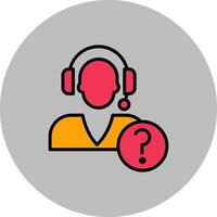 Help Request Icon Design vector