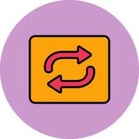 Repeat Button Icon Design vector