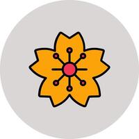 Cherry Blossom Icon Design vector