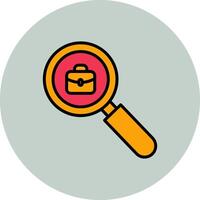 Job Hunting Icon Design vector