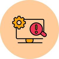 Troubleshooting Icon Design vector