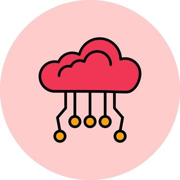 Cloud Computing Icon Design vector