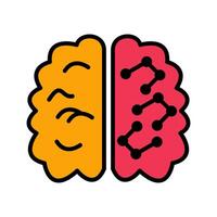 Machine Learning Icon Design vector