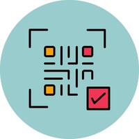QR Code Link Icon Design vector