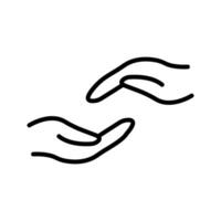 Supportive Hand Icon Design vector