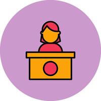 News Anchor Icon Design vector