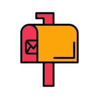 Mailbox Key Icon Design vector
