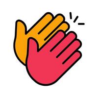 Clapping Hands Icon Design vector