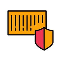 Barcode Security Icon Design vector