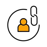 Contact Links Icon Design vector