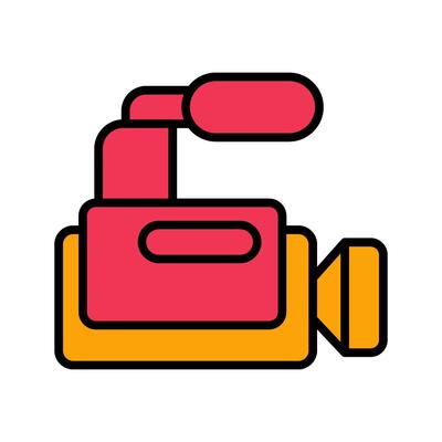 News Camera Icon Design